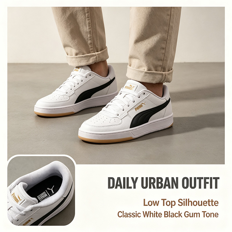 Puma Shoes Suede Classic - PUMA Men White Black Low Top