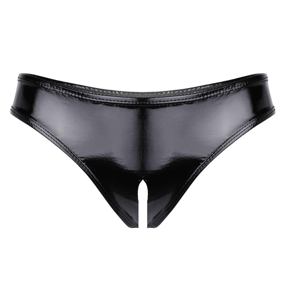 Womens Patent Leather Lingerie - огляд і ціна Bralette Triangle Set