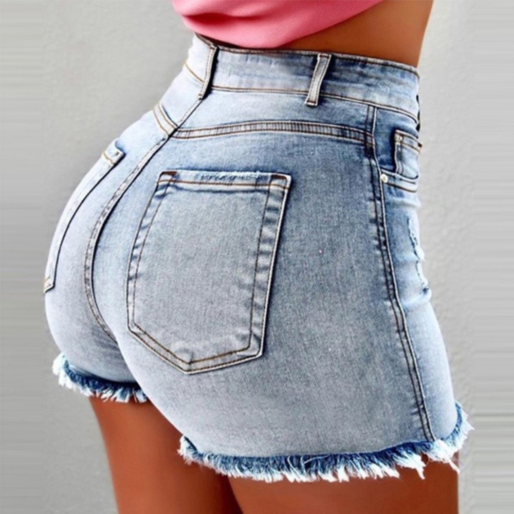 Women's High Waisted Distresse - огляд і ціна Shorts Denim Frayed