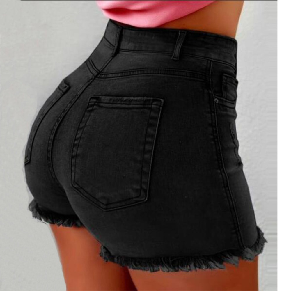 Women's High Waisted Distresse - огляд і ціна Shorts Denim Frayed
