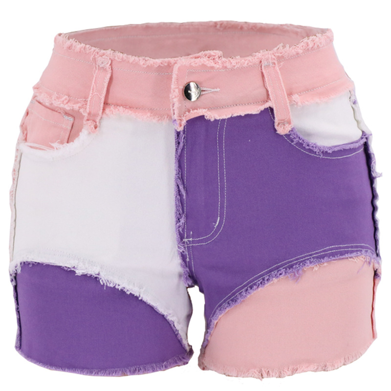 Fashion Mid-Waist Slim Fit Tor - огляд і ціна Shorts Denim Frayed