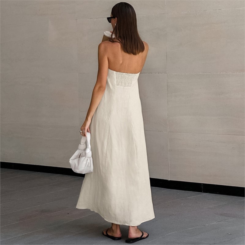 Fashion Elegant Simple Design  - огляд і ціна Linen Dress Wrap