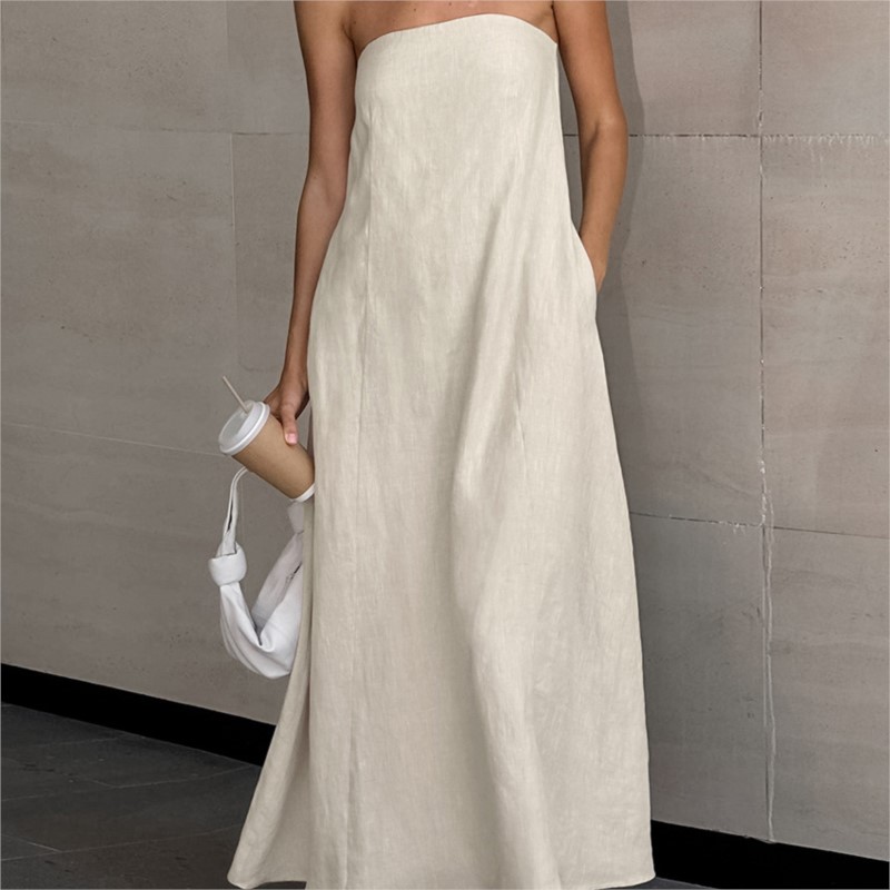 Fashion Elegant Simple Design  - огляд і ціна Linen Dress Wrap