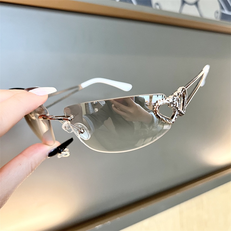 New Oval Cat Eye Frameless Mer - огляд і ціна Sunglasses Cat Eye
