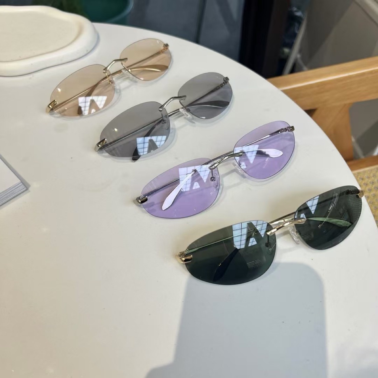 UV400 Rimless Shades, Cat Eye  - огляд і ціна Sunglasses Cat Eye