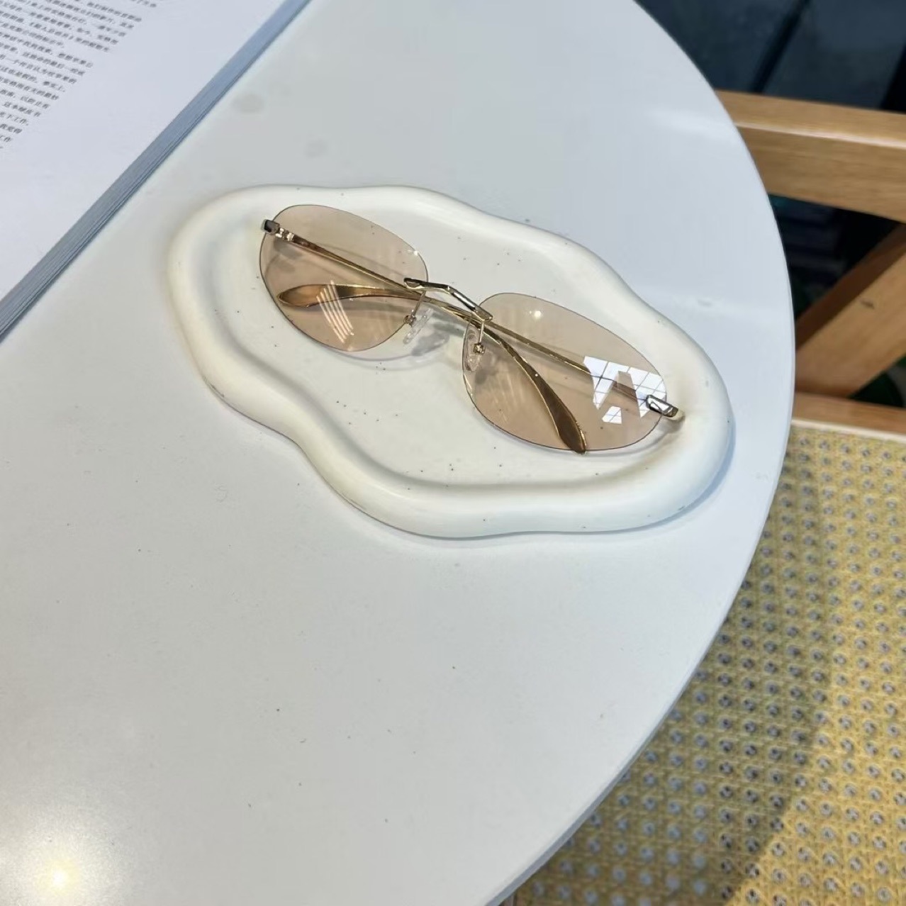UV400 Rimless Shades, Cat Eye  - огляд і ціна Sunglasses Cat Eye