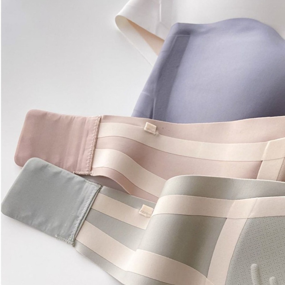 Solid Color Strapless Wrapped  - огляд і ціна Bralette Triangle Set