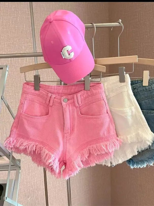 Casual Korean Style Frayed Hem - огляд і ціна Shorts Denim Frayed