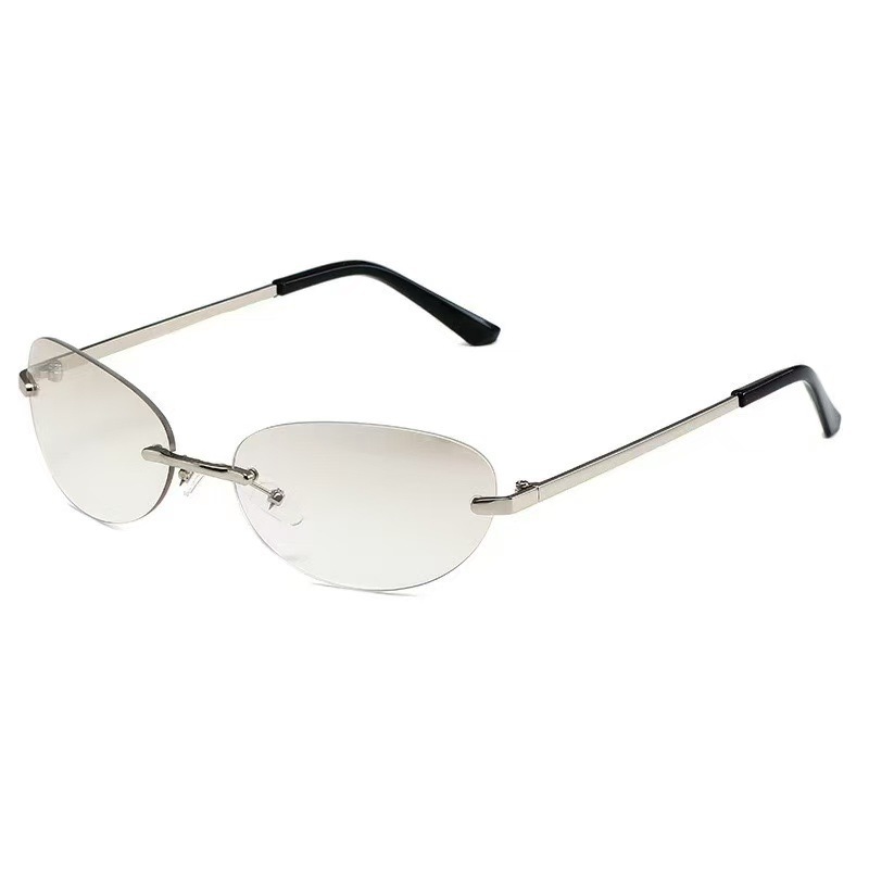 Rimless  Oval Sun Glasses for  - огляд і ціна Sunglasses Cat Eye