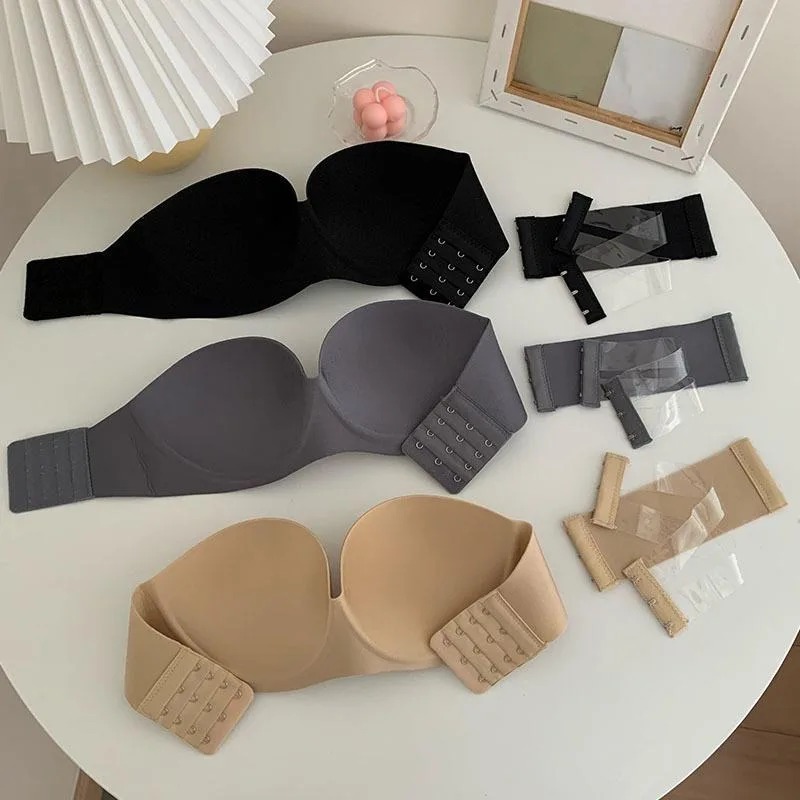 Women's Sexy Strapless Push-Up - огляд і ціна Bralette Triangle Set