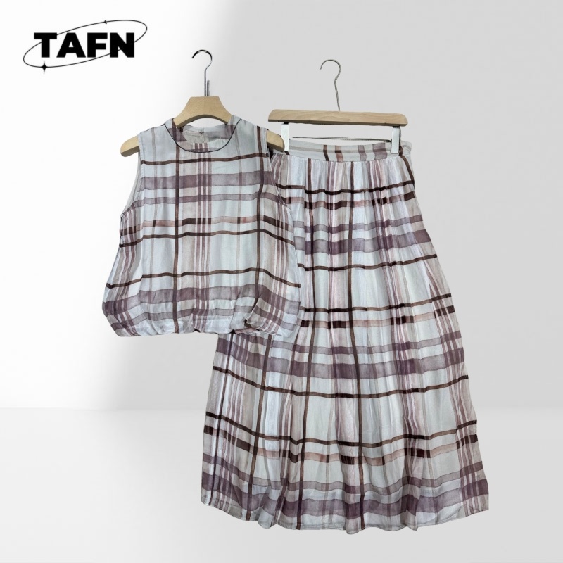 Elegant Women Checkered Two Pi - огляд і ціна Midi Skirt Floral